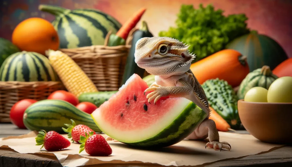 can baby bearded dragons eat watermelon
