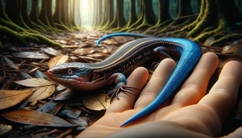 Full Grown Blue Tailed Skink