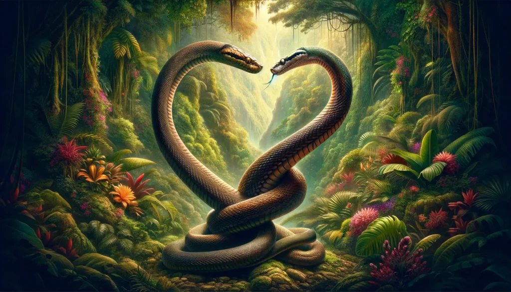 why can snakes feel love