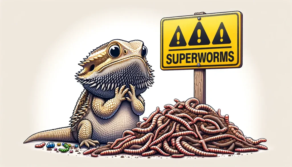 can superworms kill a bearded dragon